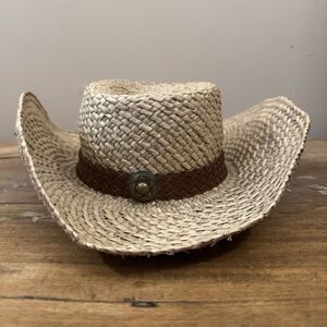 Eric Javits Straw Beach Cowboy Style Hat